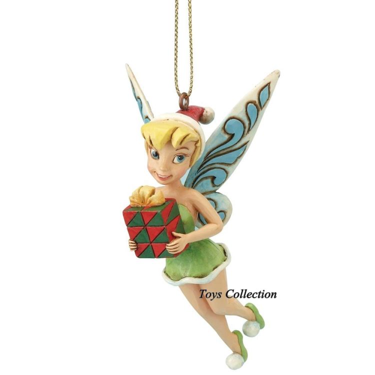 Fée Clochette apporte un cadeau suspension Figurine Noël Disney