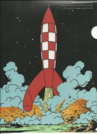 chemise-plastique-fusee-decollage-tintin-moulinsart