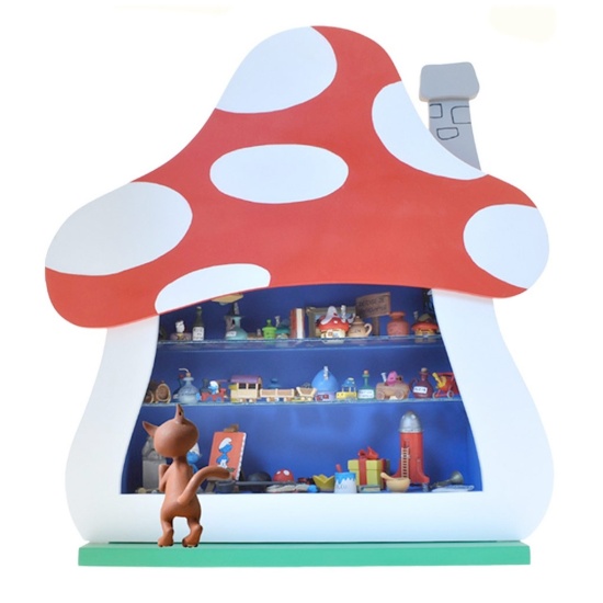 figurines-vitrine-les-objets-du-mythe-les-schtroumpfs-pixi