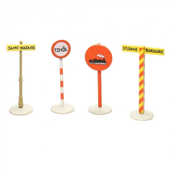set-de-panneaux-de-signalisation-collection-en-voiture-tintin-59030-2012