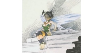 poster-offset-loisel-peter-pan-tinker-bell-in-the-library-30x40cm