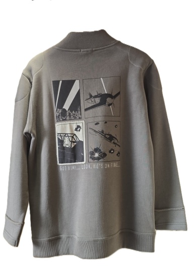 tintin-gilet-avion-kaki-12ans2