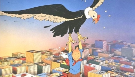 tintin_poster_hommage_herge_tintin_condor1