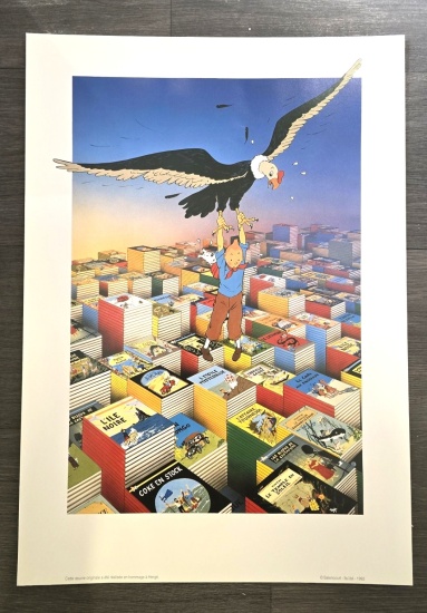 tintin_poster_hommage_herge_tintin_condor_1352194276