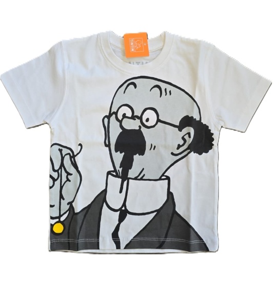 tournesol-pendule-tintin-tee-shirt-moulinsart-2ans